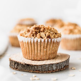 Apple Muffins with Oats Streusel