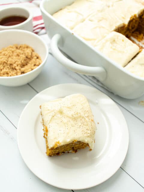 Pumpkin Spice Cake with Cream Cheese Frosting