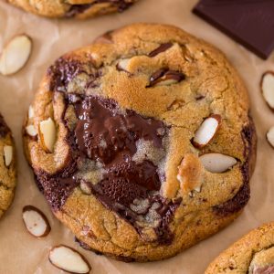 Almond Amaretto Chocolate Chunk Cookies