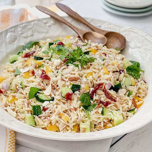 Farro Salad with Orzo Recipe