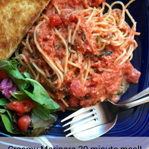 Creamy Marinara - 20 minute meal!