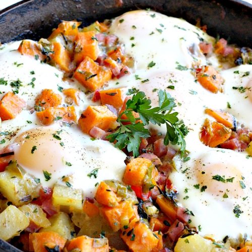 Ham and Sweet Potato Hash