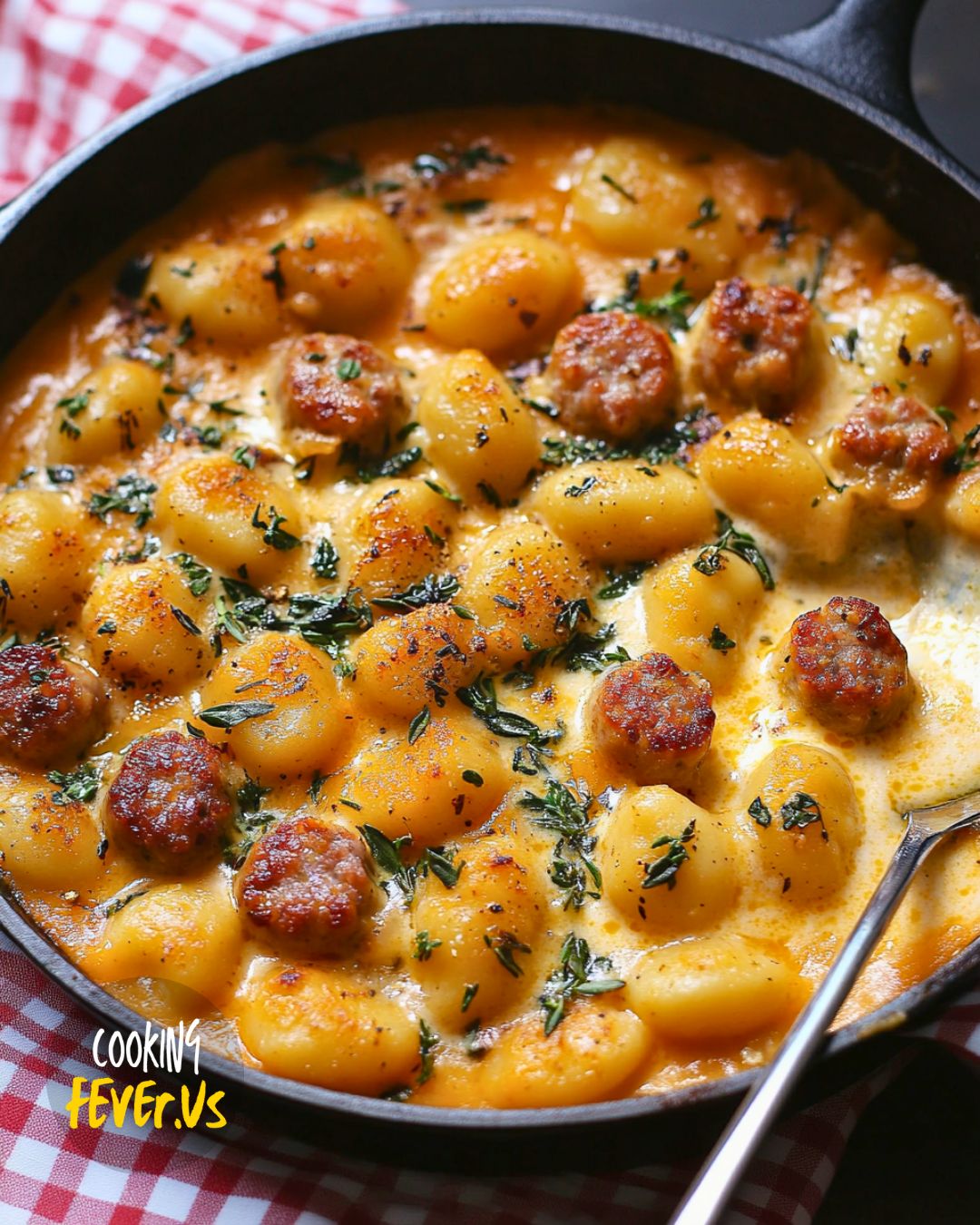 Creamy Butternut Squash Gnocchi with Sausage