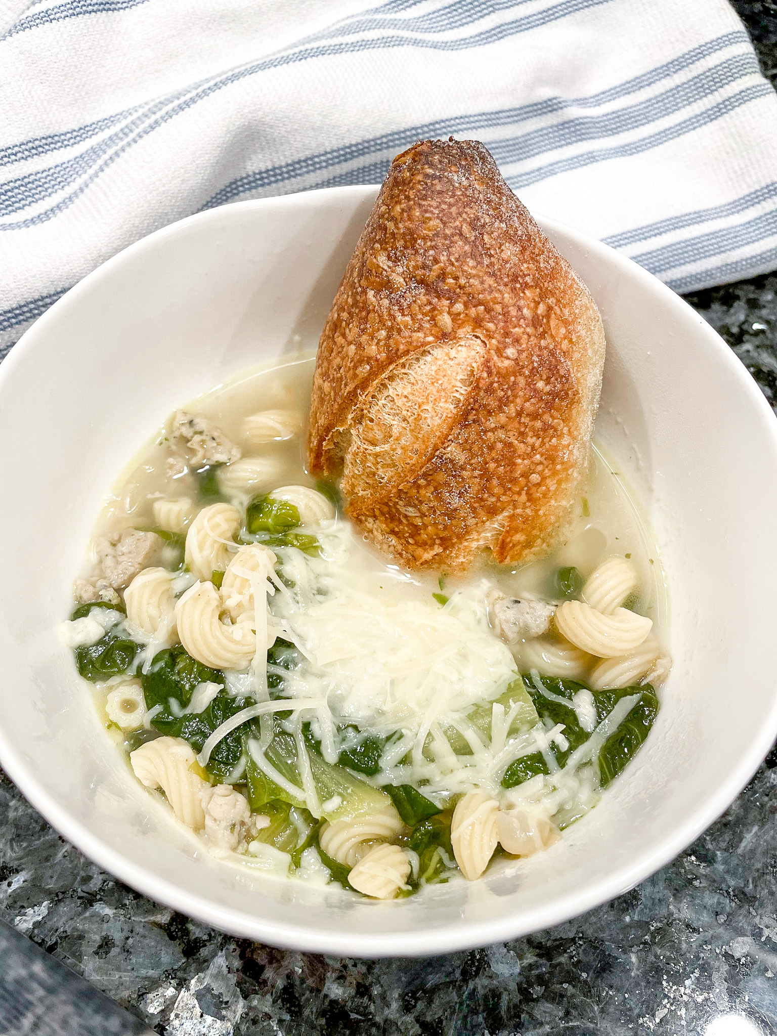 Escarole Bean Chicken Sausage Soup