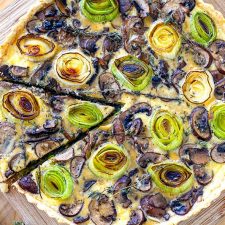 Leek & Mushroom Tart (Gluten-Free, Grain-Free)