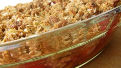 Peach And Raspberry Crisp