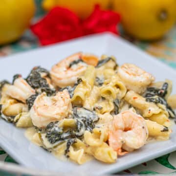 Lemon Pasta with Shrimp and Spinach