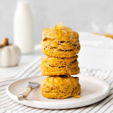 Pumpkin Biscuits with Candied Ginger