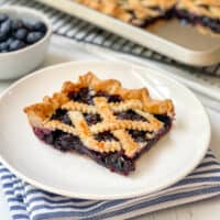 Easy Blueberry Slab Pie