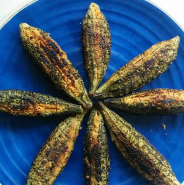 Stuffed Bitter gourd Fry | Stuffed Kakarakaya Fry | Stuffed Karela Fry
