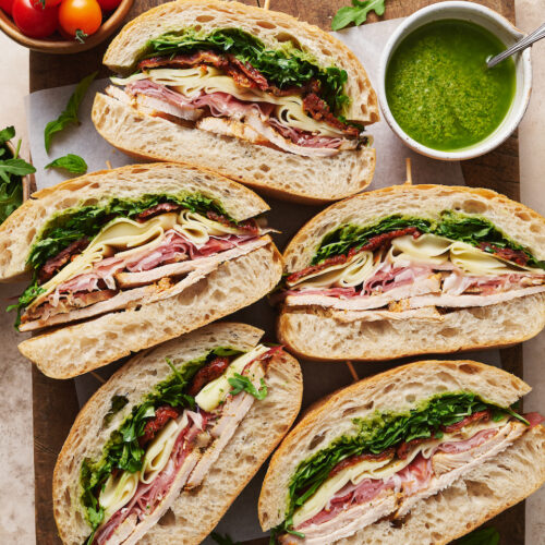 Italian Turkey Club Sandwiches