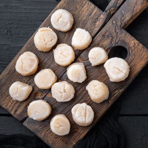 Seared Scallops with Apple Cider Balsamic Glaze