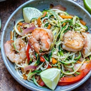 Garlic Shrimp And Zucchini Noodles - Whole30/Paleo Recipe