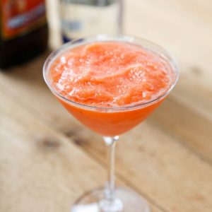 3 Ingredient Frozen Peach Bellini