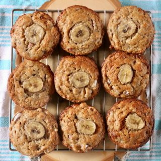 Banana Rhubarb Muffins
