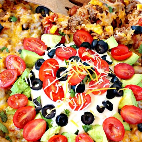 Mexican Beef and Rice Skillet