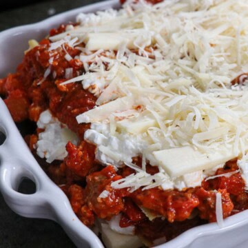 Easy Homemade Lasagna Recipe with a Healthier Twist to this comfort food classic