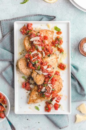 Easy Bruschetta Recipe with Chicken