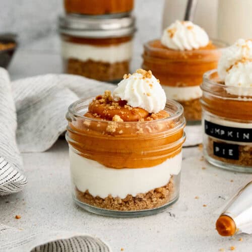 No Bake Pumpkin Pie in a Jar