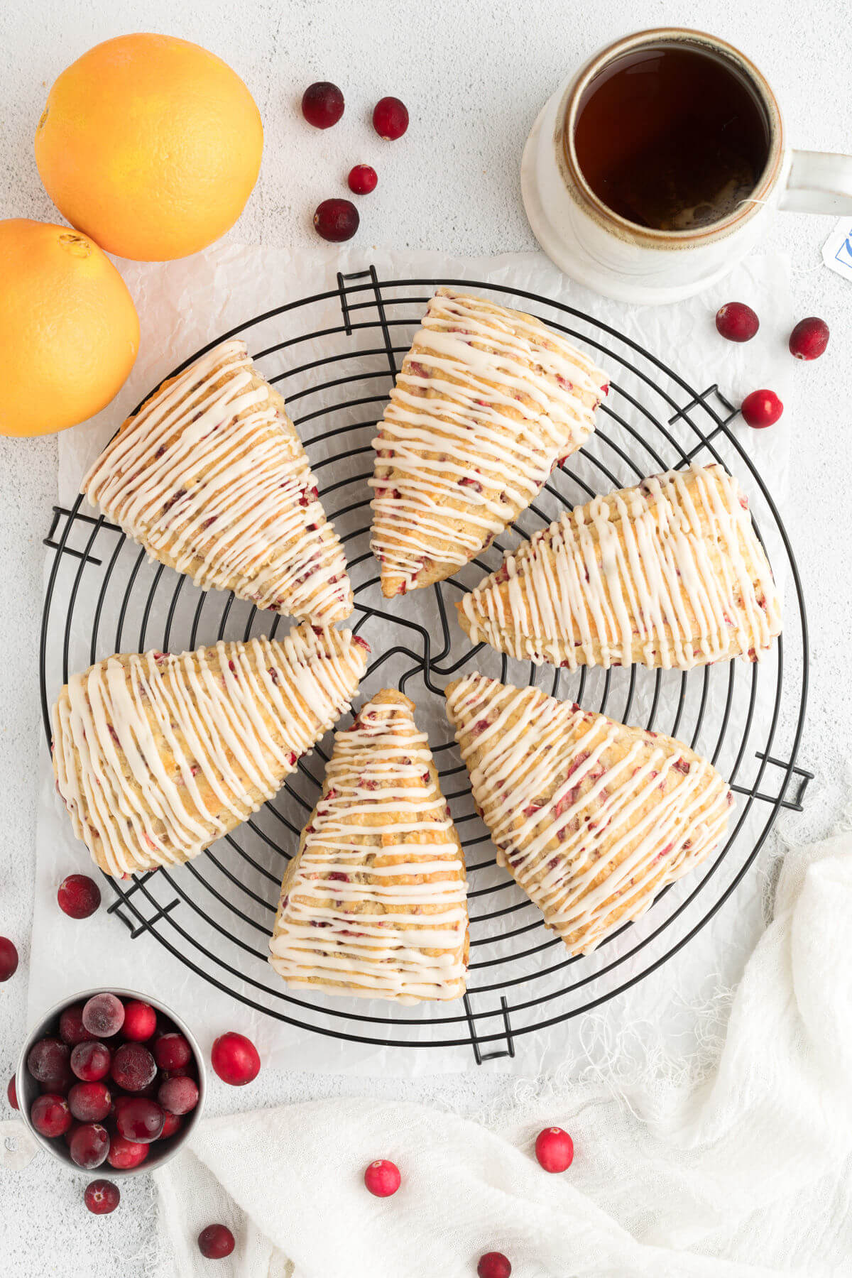 Sourdough Cranberry Orange Scones