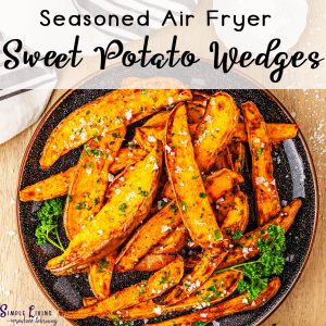 Seasoned Air Fryer Sweet Potato Wedges
