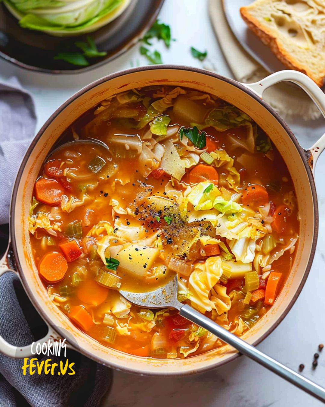 Vegan Hearty Cabbage Soup