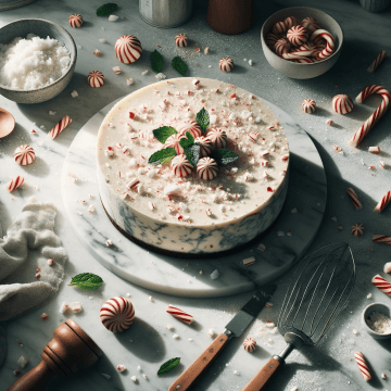 Festive Christmas Peppermint Cheesecake Recipe with Chocolate Crust