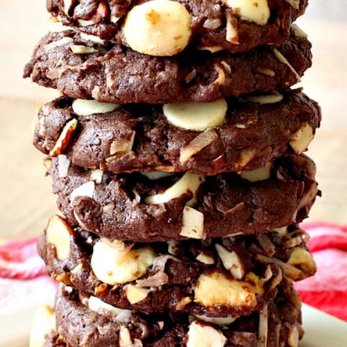 Almond Joy White Chocolate Cookies