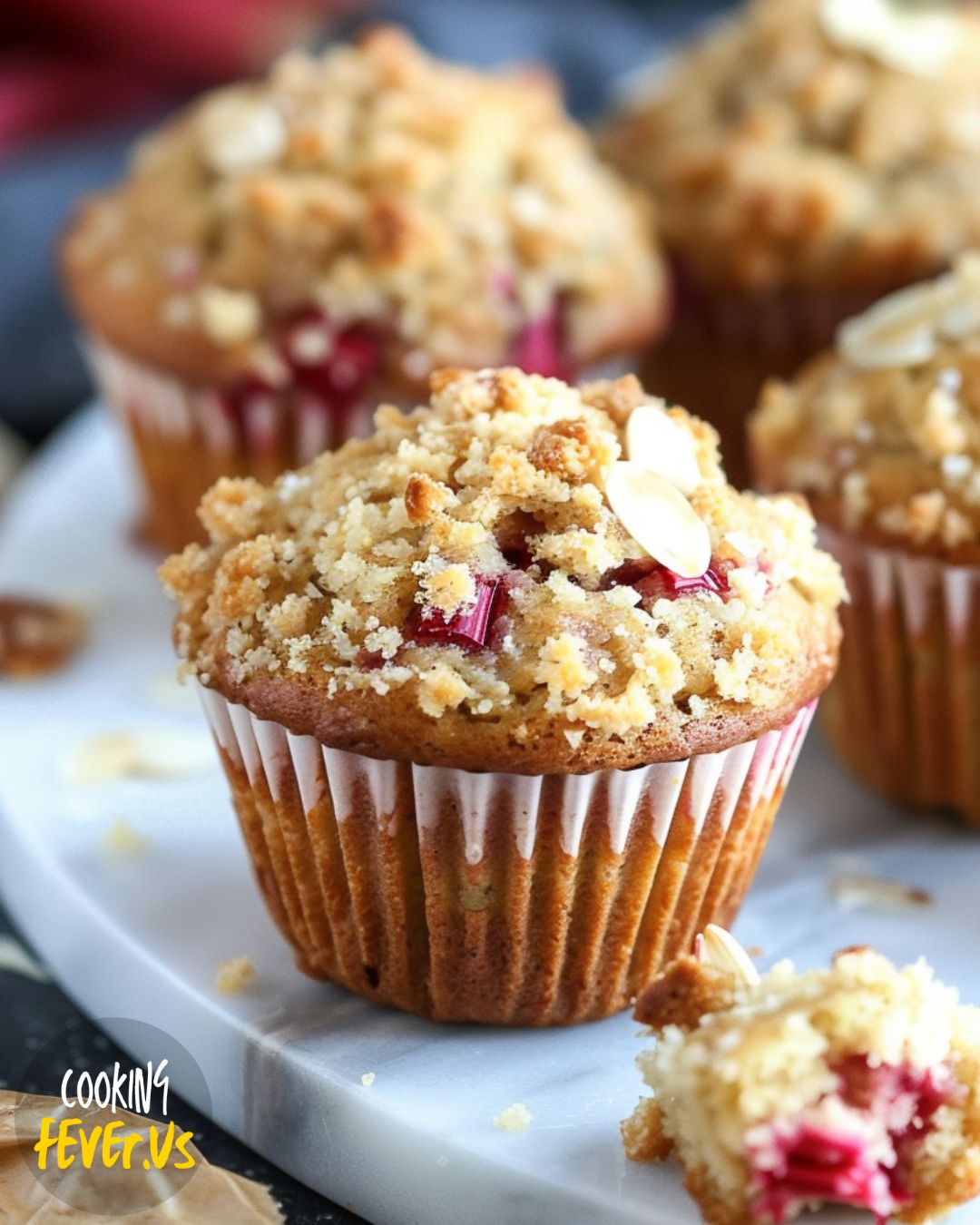 Rhubarb Streusel Muffins