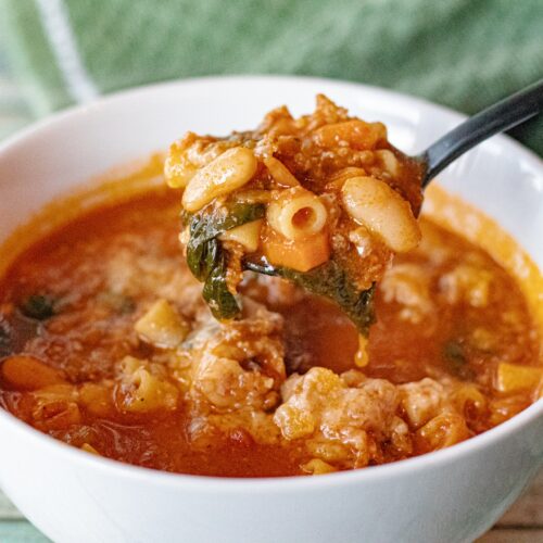 Pasta e Fagioli Soup with a Latin Twist