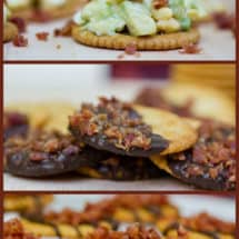 Egg and Avocado Salad with Bacon Crackers