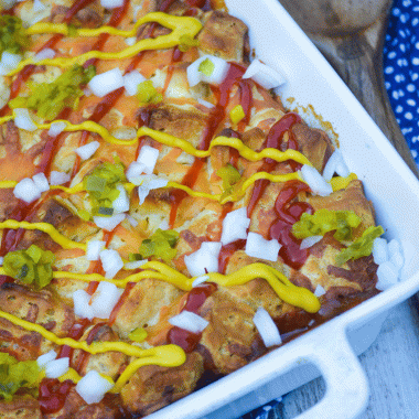 Bubble Up Chili Cheese Dog Bake
