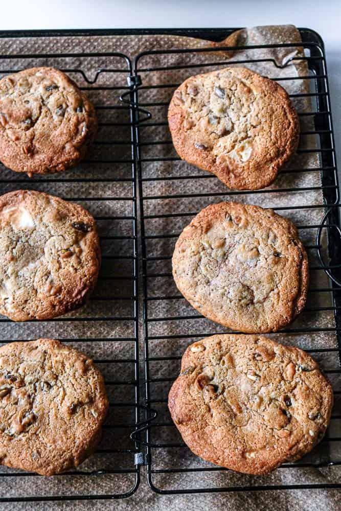 Soft & Chewy White Chocolate & Pumpkin Seed Spiced Cookies