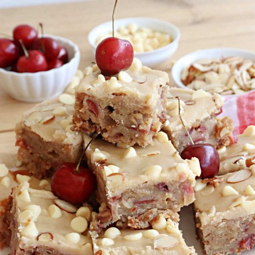 Cherry Almond Blondies