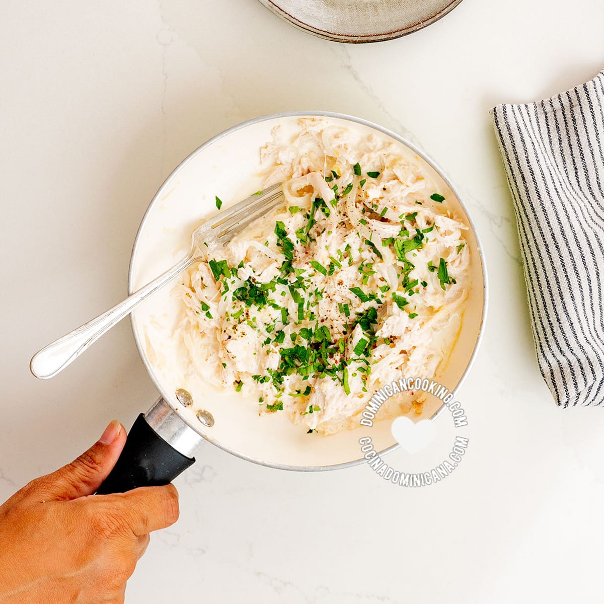 Creamy Chicken [Recipe + Video] Filling for Casseroles and Party Foods