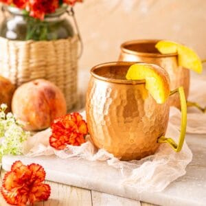 Fresh Peach Moscow Mule