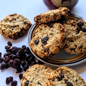 Cranberry & Cocoa Nib Breakfast Cookies
