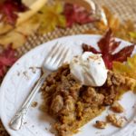 Walnut Streusel Pumpkin Pie