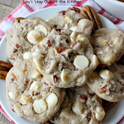 Butter Pecan White Chocolate Cookies