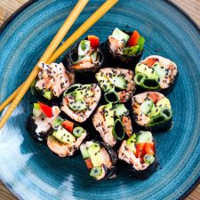 Paleo Sushi With Nori, Salmon & Avocado