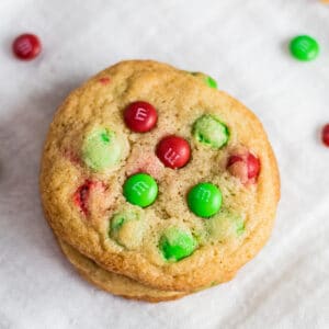 Christmas M&M Cookies