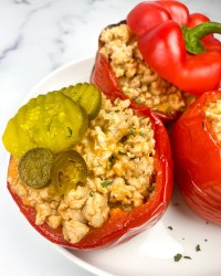 Cheeseburger Stuffed Peppers