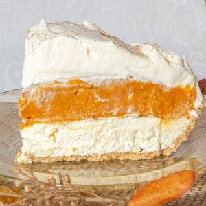 No Bake Triple Layer Pumpkin Pie