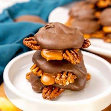 Homemade Chocolate Turtles Candy