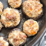 Keto Sausage Stuffed Mushrooms