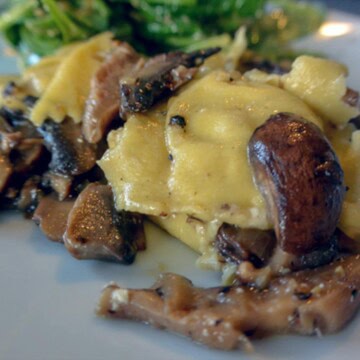 Three Cheese Mushroom Ravioli: Homemade Pasta on a Diet