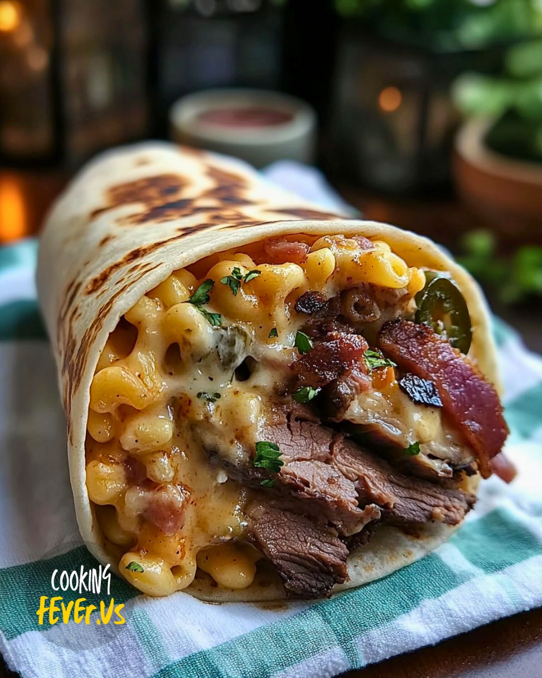 Brisket Mac & Cheese Burrito