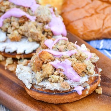 Thanksgiving Leftover Sandwiches with Cranberry Mayonnaise