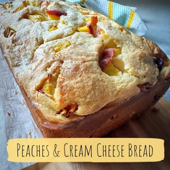Peaches and Cream Cheese Bread