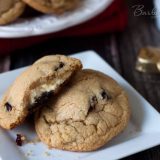 Cranberry White Chocolate Stuffed Cookies